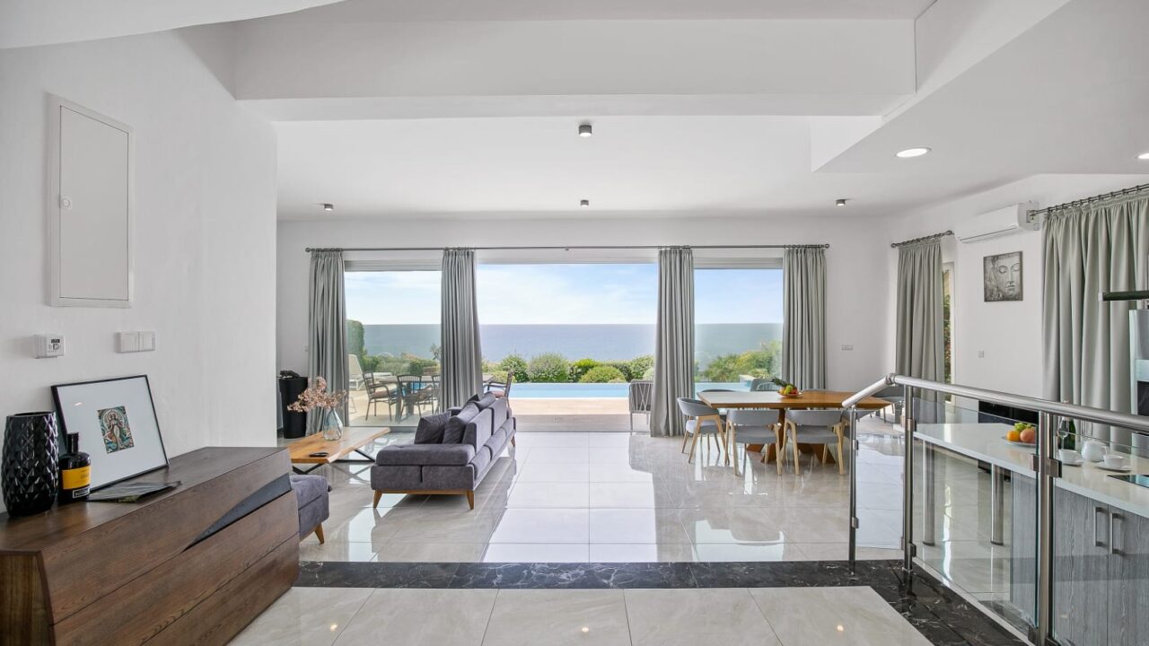 Seaview from Living room of Olymp Luxury Villa D
